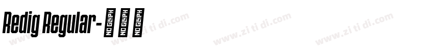 Redig Regular字体转换